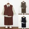 Boys Formal Suit Set 4 Piece School Kids Vest Shirt Pants Tie Gentleman Outfit for Wedding Party Birthday Photoshoot Performance 2-12Y