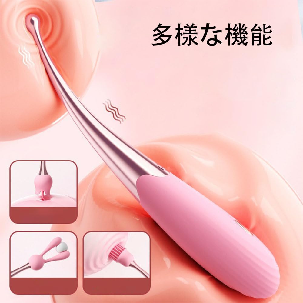 Vibrator for 10 Vibration USB 3 Different Contact Interchangeable Adult Toy for Beginners Women, Patterns, Rechargeable, Quiet, Heads, Parts, [Adult]