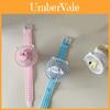 Rechargeable Sanrio Series Mini Fan Portable Handheld Wristwatch Fan With Soft Wristband