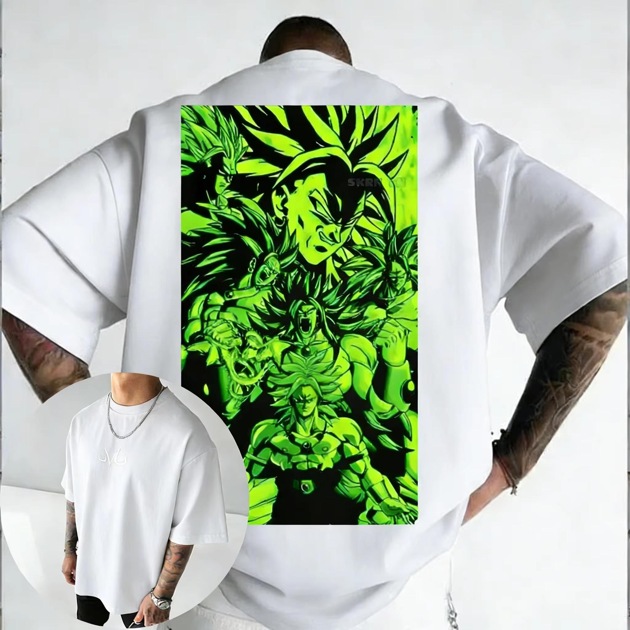 2026 Dragon Ball Unisex Summer Cotton Tshirt  New Anime Broli Co Printed Harajuku Trendy Loose Casual Y2K Parentchild Top 4XL