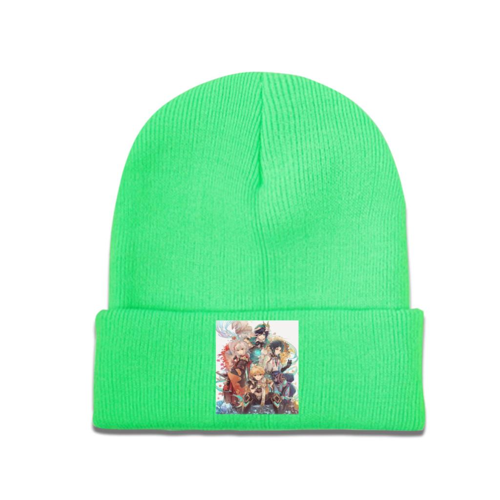 Genshin Impact Acg Anime Pletená čepice Čepice Zimní čepice Teplý akryl Hip Hop Kaedehara Kazuha Xiao Aether čepice Unisex ženy