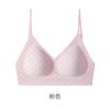 Korean polka dot contrasting color big U backless underwear women's jelly lifting and gathering neck sling seamless liquid foundation bra