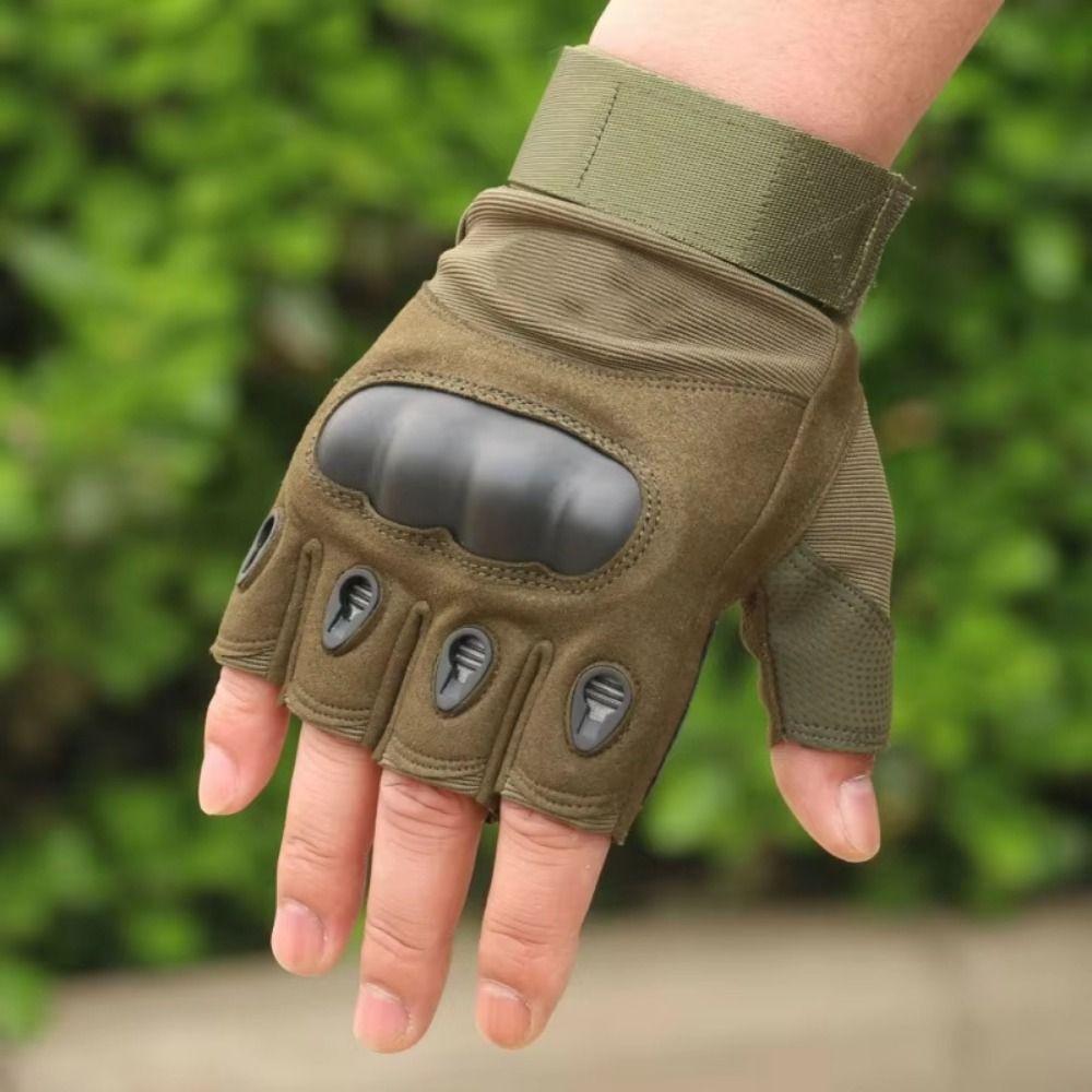 Wear-Resistant Motorcycle Gloves Anti-Slip Half Finger Gloves  Motorcycle Equipment Accessories