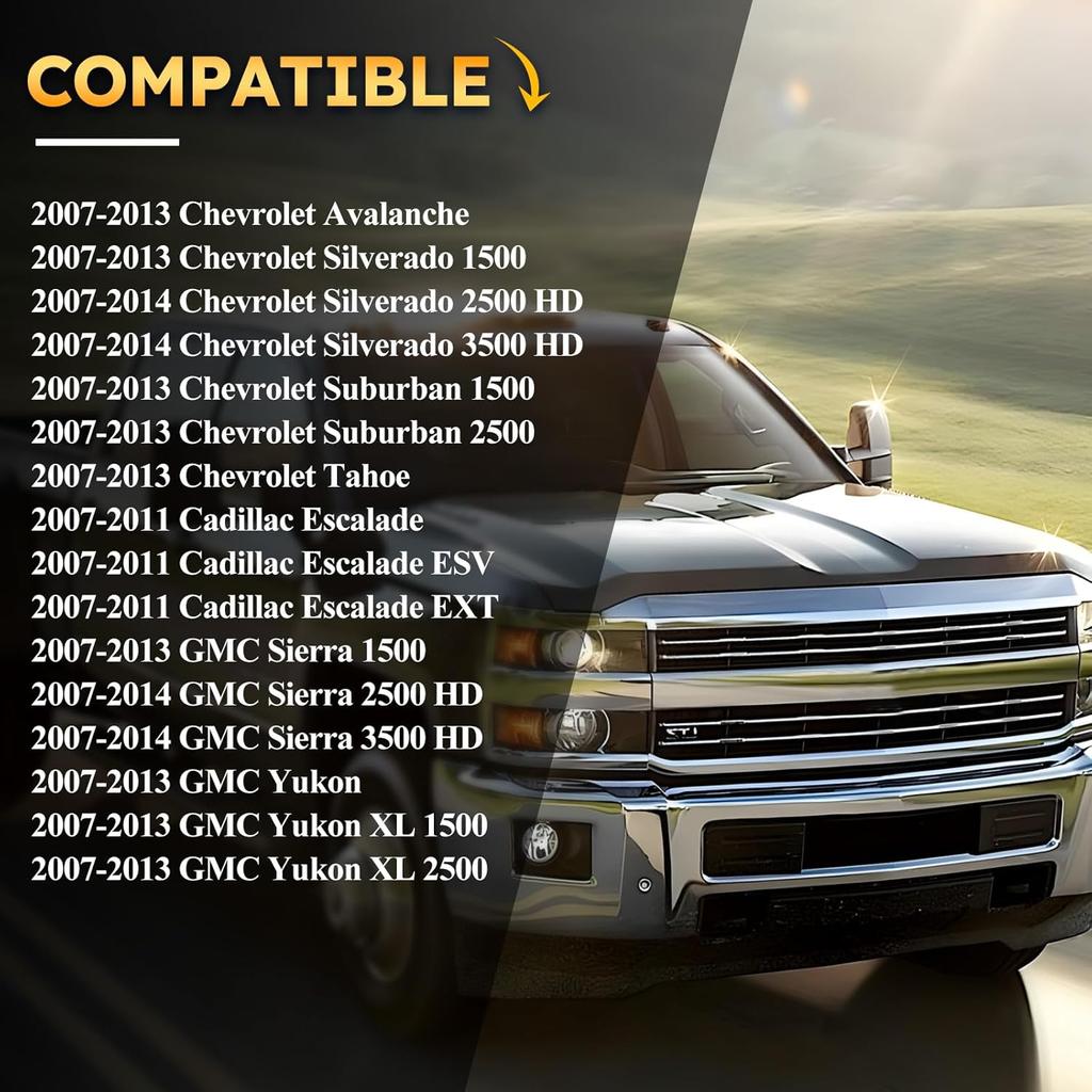 20833606 Left Driver Side Interior Door Handle Kit For 2007-2014 Chevy Silverado, Tahoe, Suburban, Avalanche/GMC Sierra, Yukon, Yukon XL/Cadillac