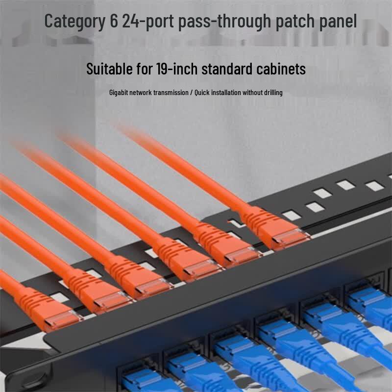 Jintu 24-Port CAT6 Punch-Down Free Network Patch Panel