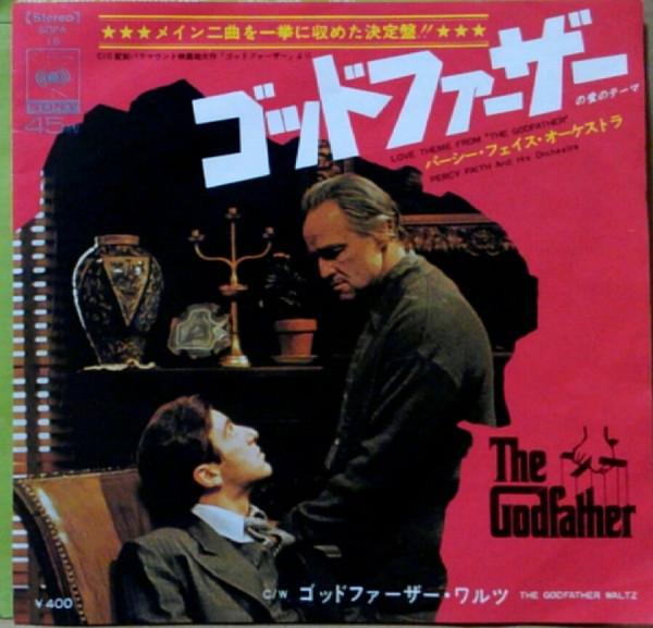 7inch Record PERCY FAITH - The Godfather = Love Theme From "Th SOPA18 CBS/Sony 1972 Japan Soundtracks & Musicals Used