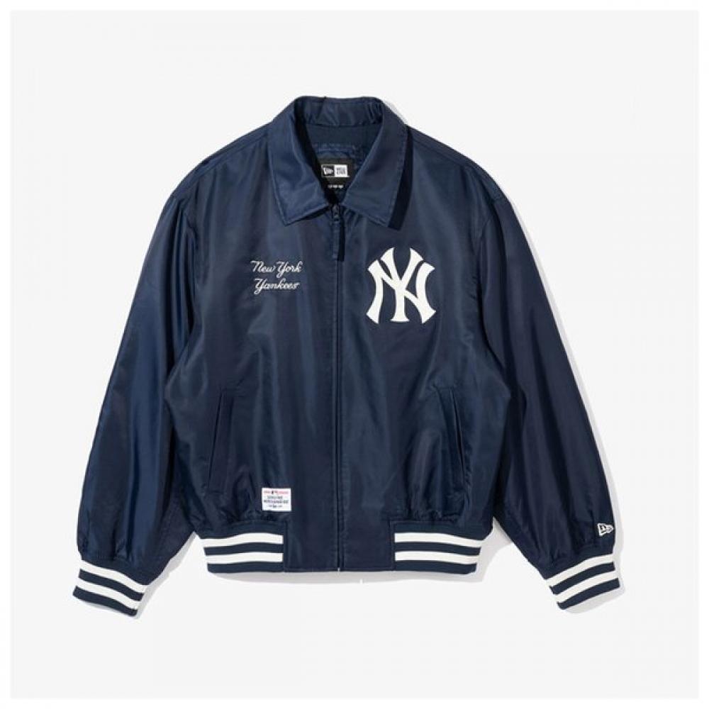 

New Era Mlb New York Yankees Collar Nylon Jacket Ocean Cavern 14179179 14179179/L