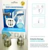 2 Pieces Water Flow Control for Valve Stainless Steel Water Saver for Shower Heads 1/2 Inch Shower Flow Limit Reducer