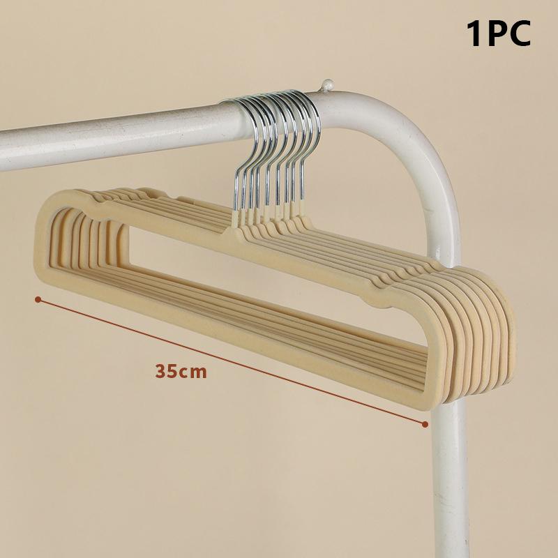 Square Flocked Trouser Rack  Thickeneded And Durable Flocked Trouser Hanger For Home Dormitories Non-Slip Non-Bulging Suit