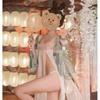 Elegant Plus Size Sheer Embroidered Hanfu Lingerie Set
