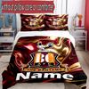 3 stk. dynetrekksett (1*dynetrekk + 2*putetrekk, uten kjerne), Personlig navn Bradford City AFC Mønster Sengetøysett, Hjemme Soveværelse Dekorasjon Gave