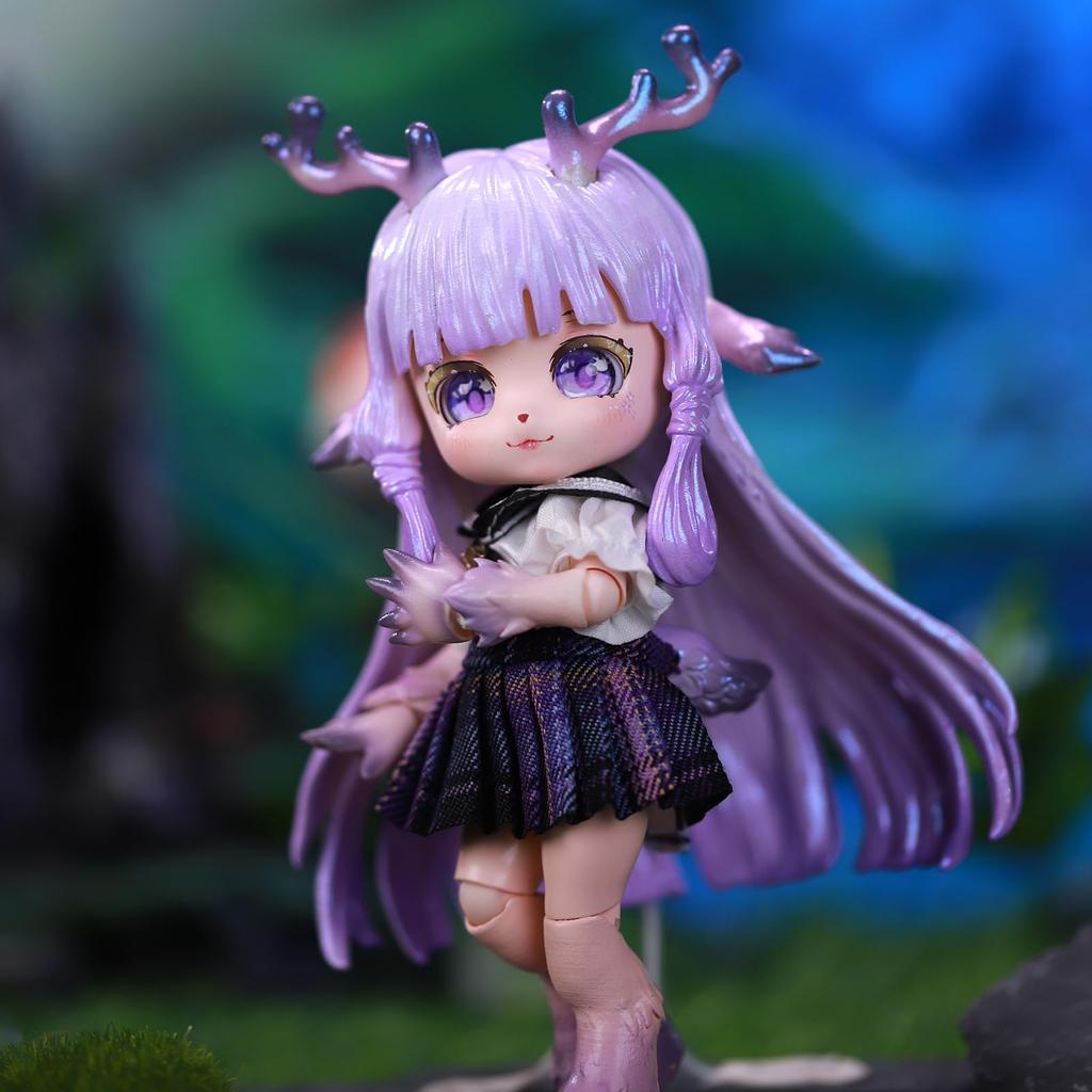 ICY Fortune Days 14cm Lalka BJD Seria Zwierzęca Lalka Wykonana z PCV Idealna do DIY i Lalka Dziewczęca - Zestaw, & ABS, Prezenty, Dekoracja, Ćwiczenia, Kolekcje,