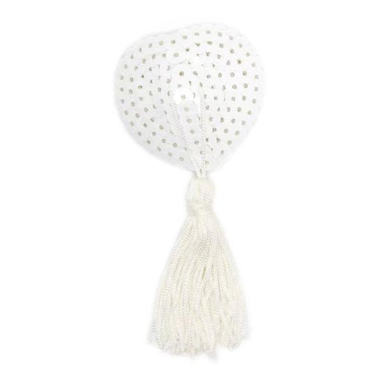 Breast Pasty Invisible Adhesive Firm Fit Nipple Covers with Tassel Decor Heart Shape Sequins Decor Breast Stickers Swaying Atmospheric Tool