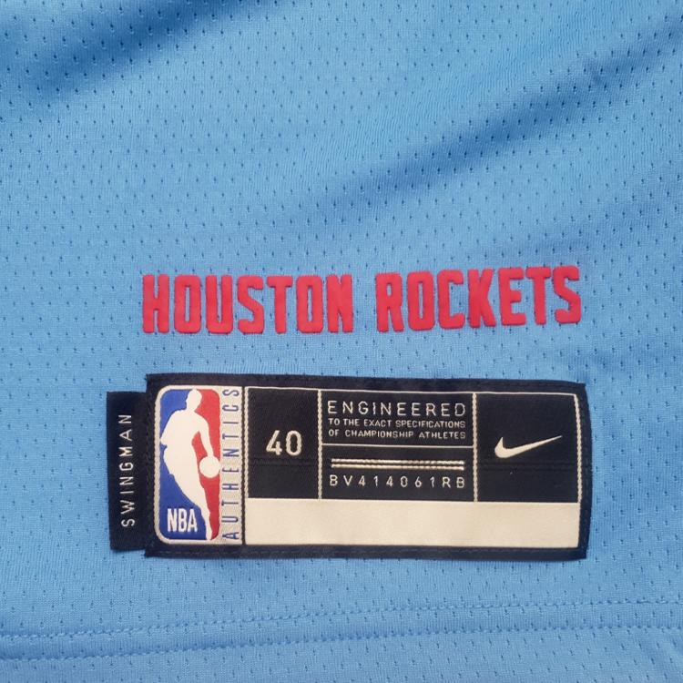 Nike NBA Rockets Westbrook No. 0 City Edition Basketball Vest Men Tops Blue CN1731-462