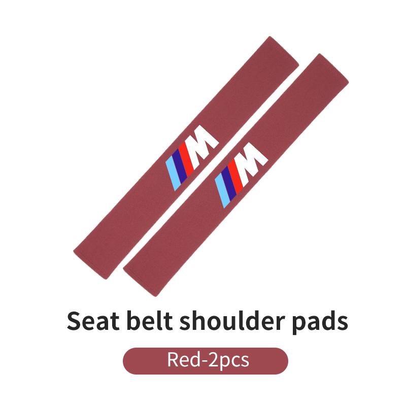 For BMW Car Seat Belt Cover Shoulder Strap Pad Accessories E70 E91 E30 G30 E53 M3 M5 X6 X4 X7 E92 E93 X1 X3 X5 blhn58
