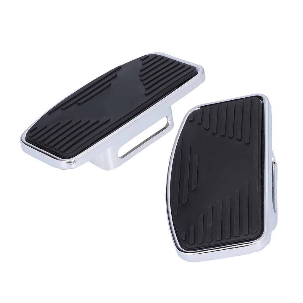 Pair of Adjustable Rear Passenger Floorboard Motorcycle Wide Footboard Footrests