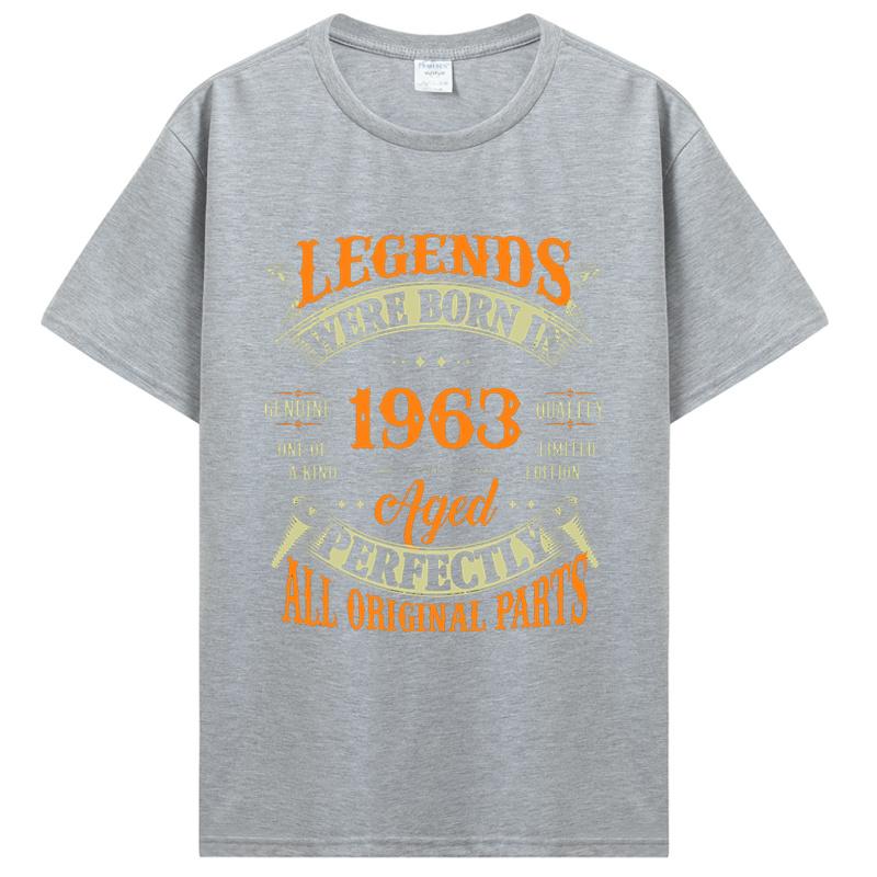 Birthday Vintage 1963 Old Gifts Vintage T-Shirts Summer Graphic Tshirt Streetwear Clothing Oversized Tshirt