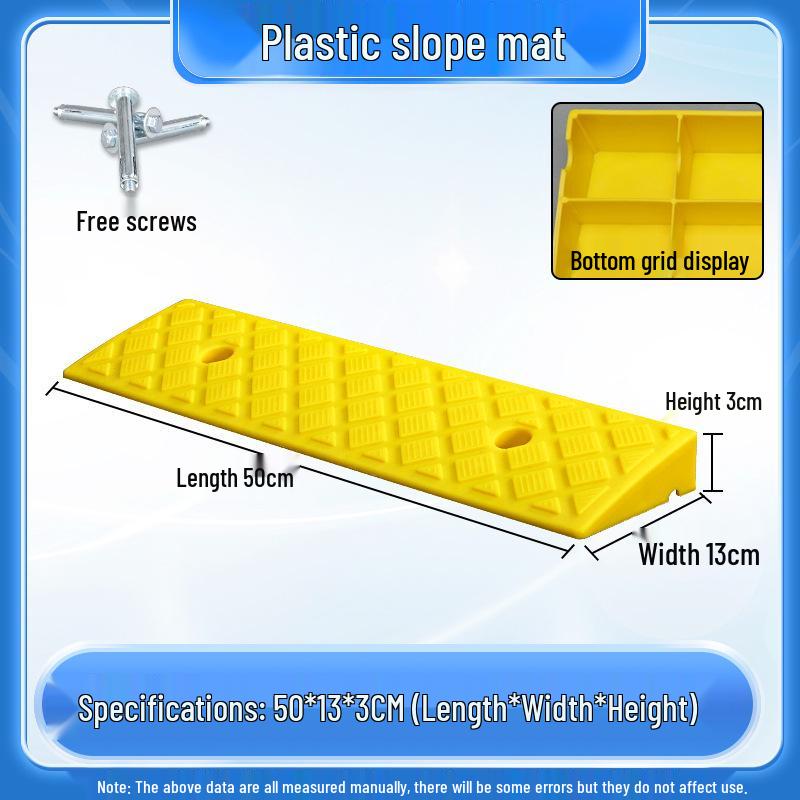 Home Car Step Threshold Mat - Plastic Curb Ramp