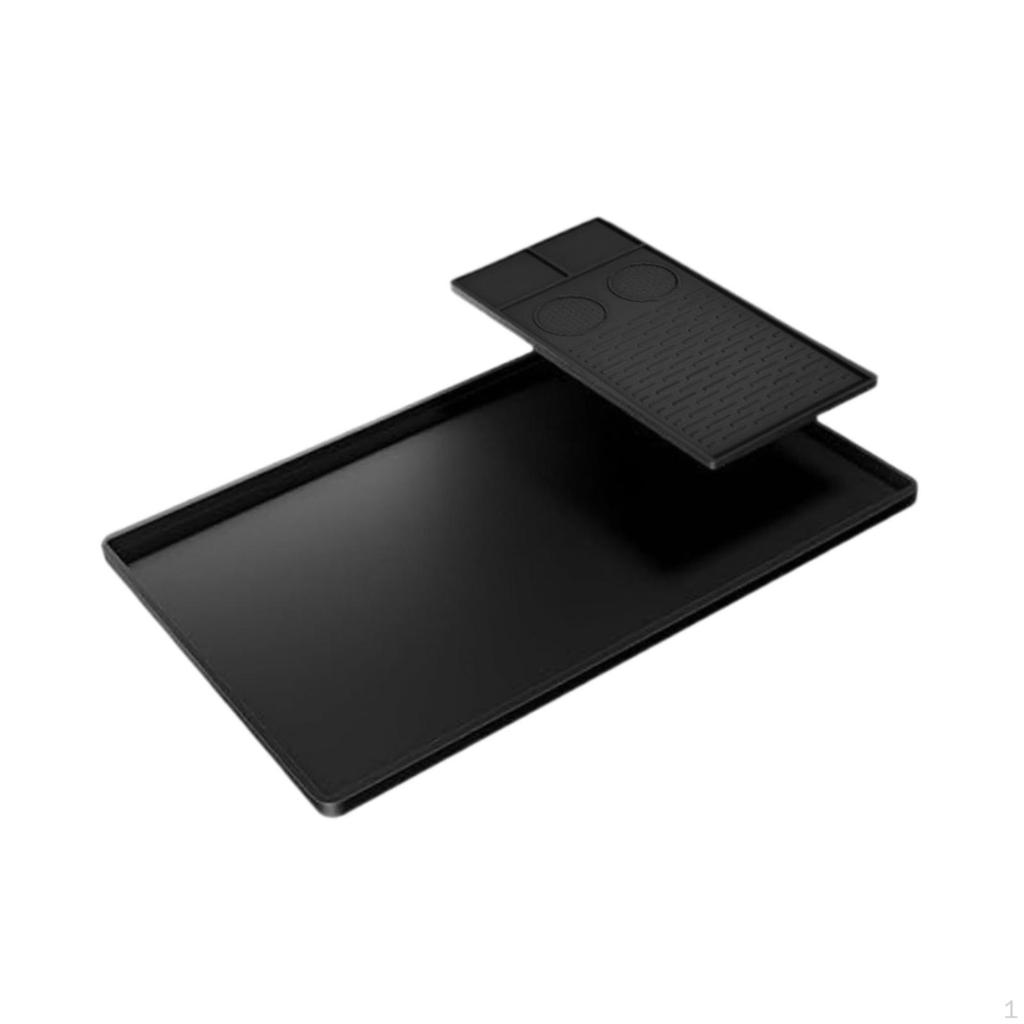 Kaffemaskinmatte, Sklisikker, Holder benkeplater tørre, Varmebestandig, Maskinmatte for skap