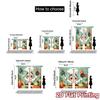 2pcs   2D FLAT PRINTING Curtains (Without Rod) ChefCookingJoy Chic Curtain Fabric Polyester Easy Install Curtains Decorations