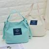 Chic Korean Style Canvas Bucket Bag Vibrant Candy Colors Small Handbag