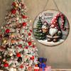 Christmas Snowman Wooden Sign Xmas Tree Hanging Ornaments Merry Christmas Dwarf Wooden Sign for Home New Year Party Gift 2025