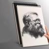Nach oben wendbares Hand-Notizbuch Skizzenpapierbuch Wasserdichtes Loseblatt-Skizzenbuch Arbeitsbuch