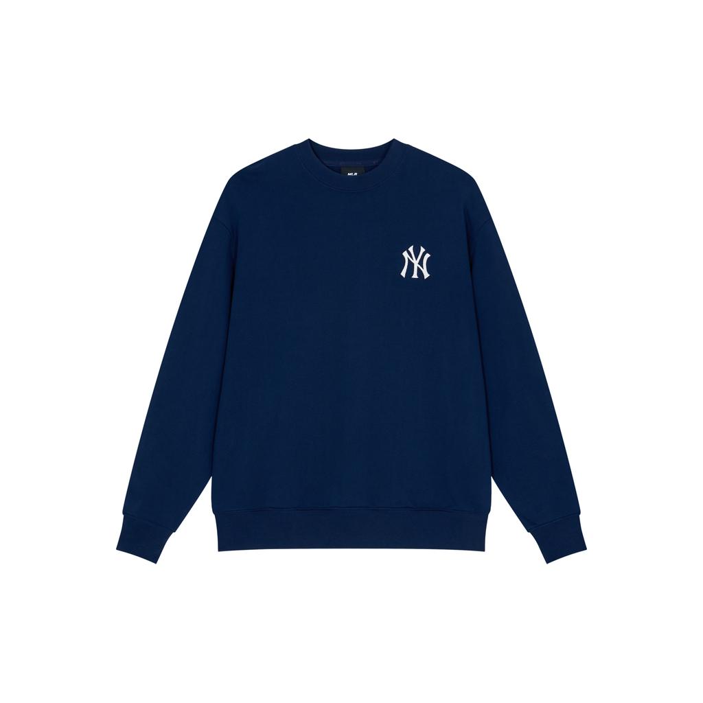 New MLB Sweatshirts Unisex Navy Blue 3AMTM0441-50NYS