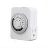 2025 New Mechanical Switch Timer Socket 24H Cycle Auto Power Off for Home Appliances Control Motorcycle Charging Timer US Plug