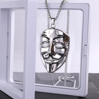 New Mask Pendant Male Hip-hop Necklace Long Titanium Female Necklace Men's Necklace Women's Necklace