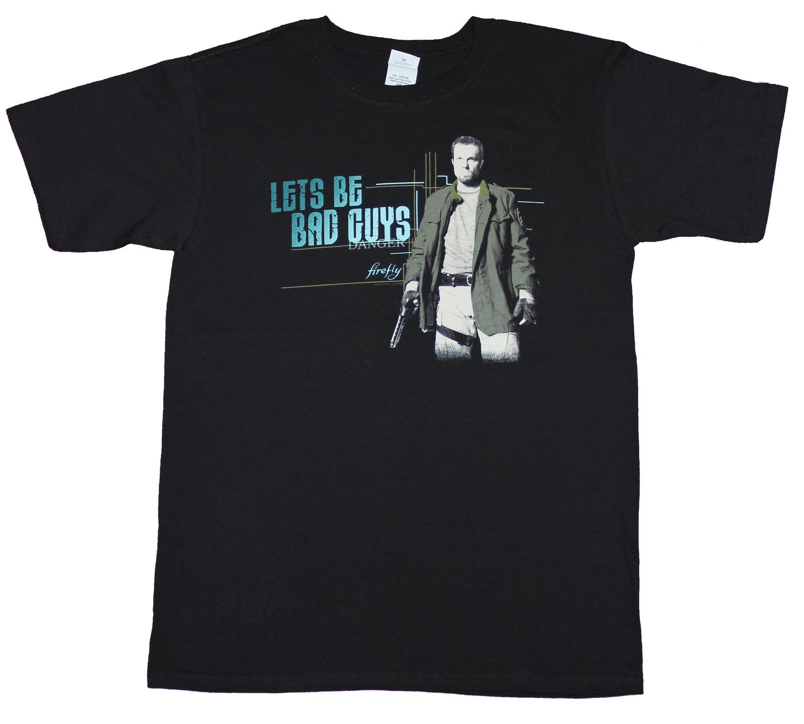 Serenity Firefly Mens T-shirt Jayne Says Lets Be Bad Guys XL