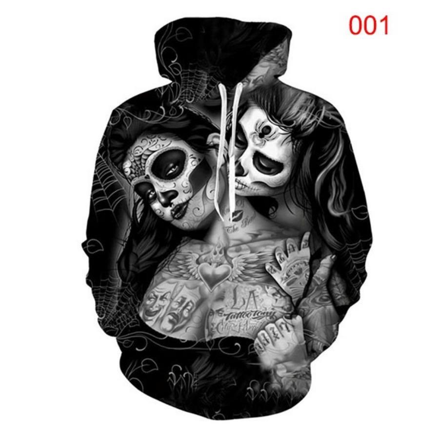 

Модні 3D-толстовки на Хеллоуїн у масках, жіночі, чоловічі, толстовки з черепом, кумедні толстовки з принтом «Лесбійський цукровий череп», великий розмір S-5XL 6XL