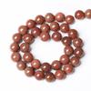 Gold SandStone Round Natural Stone Beads 15"Strand Smooth Loose Spacer Beads 4/6/8/10/12mm for Jewelry Making DIY Bracelets Accessories
