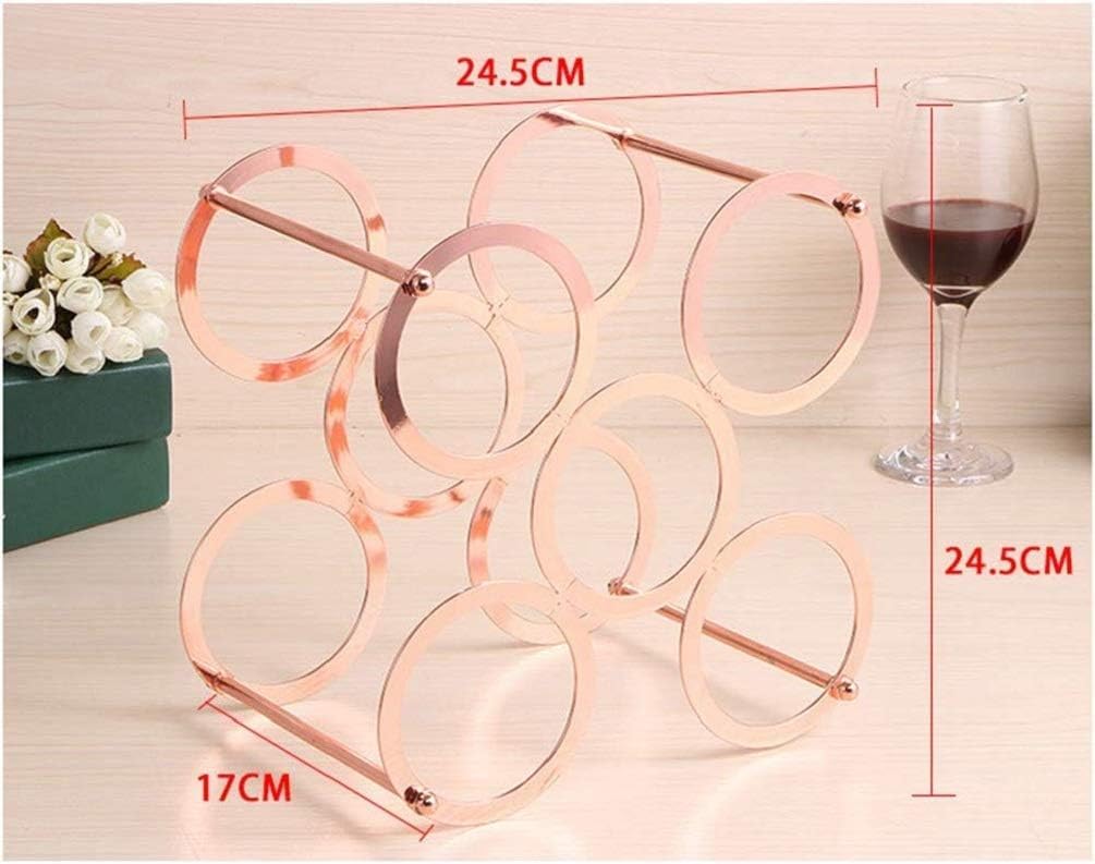 Anberotta Weinregal, Flaschenhalter, für 5 Flaschen Wein oder Champagner, Aufbewahrungskiste, Ständer, Innendekoration, N-W61