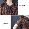 Summer Floral Dress Women's Plus Size Dress Mesh Long Chiffon Printed Dress