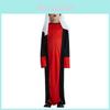 Stilvolles Arabischer Prinz Cosplay Kostüm Für Jungen Mit Elegantem Rot-Schwarzem Design Perfekt Für Halloween-Partys