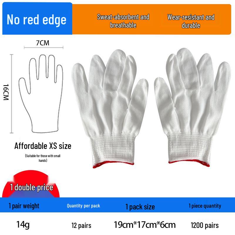 

Антистатические белые нейлоновые перчатки с полиуретановым покрытием для использования в чистых помещениях
