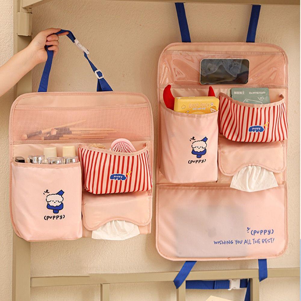 Multi Pocket Car Seat Storage Bag Large Capacity Foldable Car Interior Organizer with Buckle 2/3 Layers Seatback Pockets