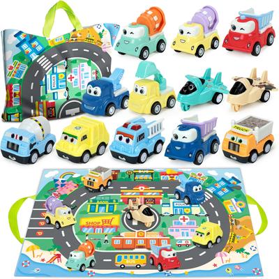 Construction Vehicle Toy Includes Excavator and Perfect for Miniature and with Storage Case and Game Perfect for or Christmas Small Construction