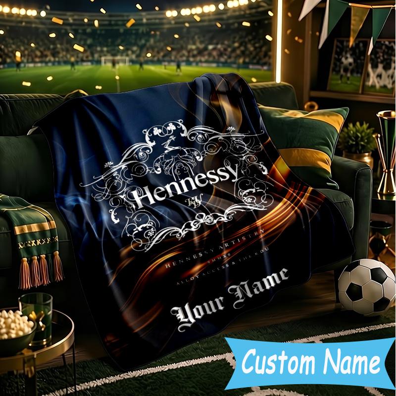 Custom Personalized Blanket Hen-nessy Soft Throw Blanket, Suitable for Family and Friends, Sofa Blanket,Home Decor Christmas gift