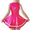 LittleForBig Unisex Sleeveless Dress [Sparkle Metallic] Cheerleader Skirt, Shiny Rose, Size M