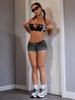 2026 Summer European & American Slim Fit Distressed Retro Denim Shorts for Women