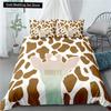 Federa per piumino a forma di giraffa cartone animato King Queen Animali Tropicali Set Biancheria da letto per Bambini Ragazzi Ragazze Adorabile Fauna Selvatica Poliestere Copripiumino