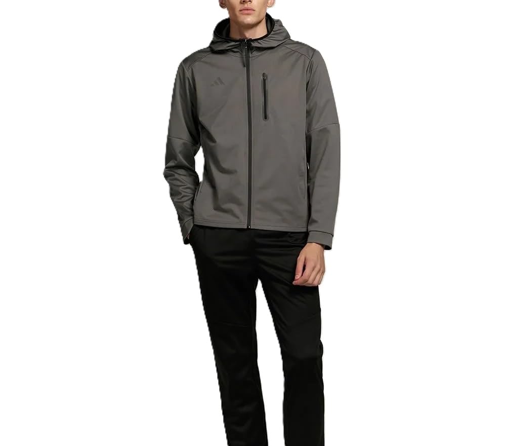 Adidas Hydro Sauna Suit Top and Bottom Set Jacket and Pants for and Workouts 4.0 (ADISS24M) - Running, Jogging, (Charcoal Gray, X-Large)