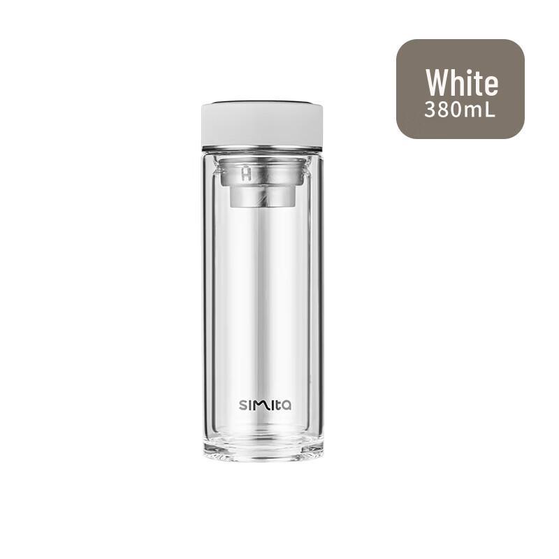 Schmidt MBL7021-038A Double-Wall Borosilicate Glass Tea Infuser Mug