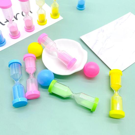 Kids Sand Hourglass Creative Colorful Time-conscious Portable Convenient Timing Smooth Surface Kids 20s Count Down Sandglass Timer Toy