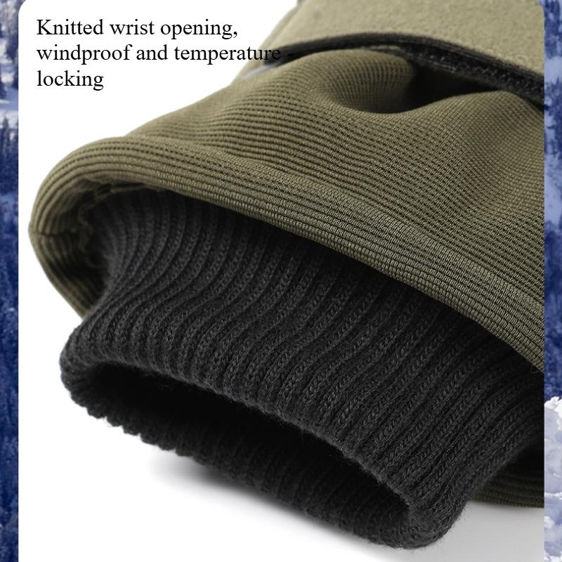 Outdoor motorcycle riding gloves, windproof touch screen gloves, warm and flexible