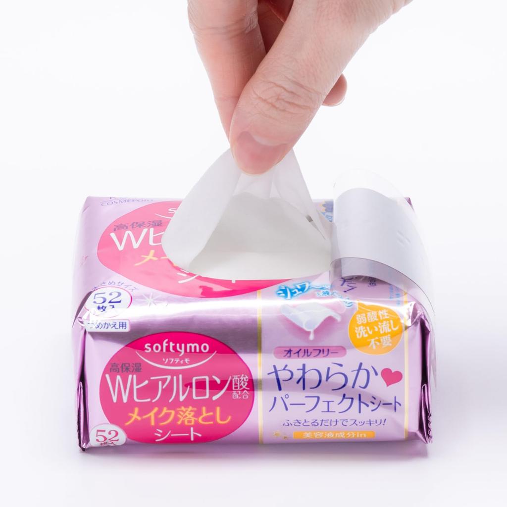 Softymo Kose Șervețele Demachiante Rezerve 52 Șervețele Set de 2 cu Bonus (Acid hialuronic)