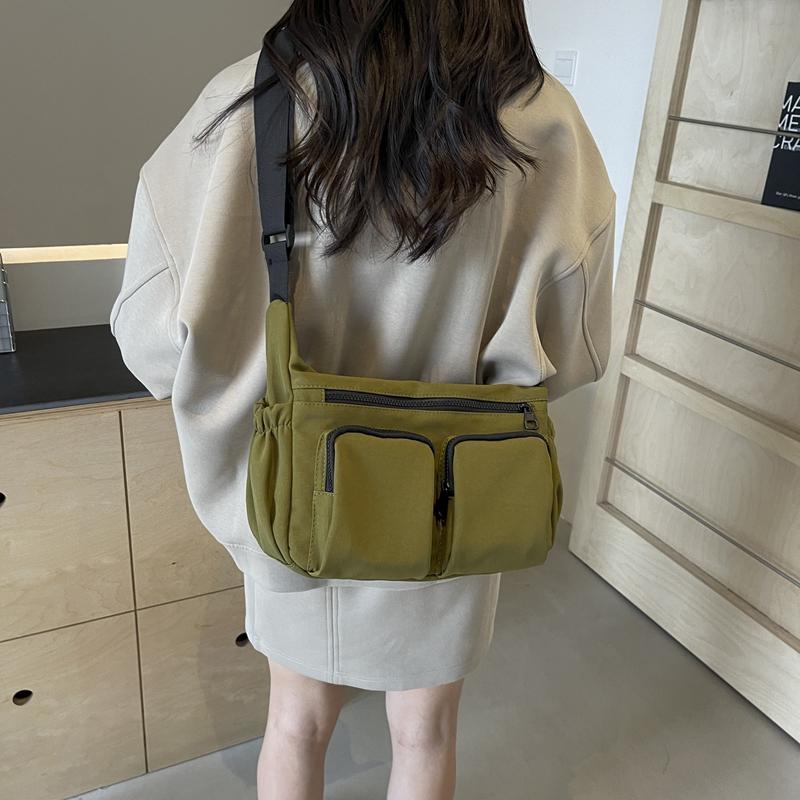 Leisure Versatile Shoulder Bags for Ladies  Monochromatic Crossbody Bags  High-quality Leisure  High Capacity