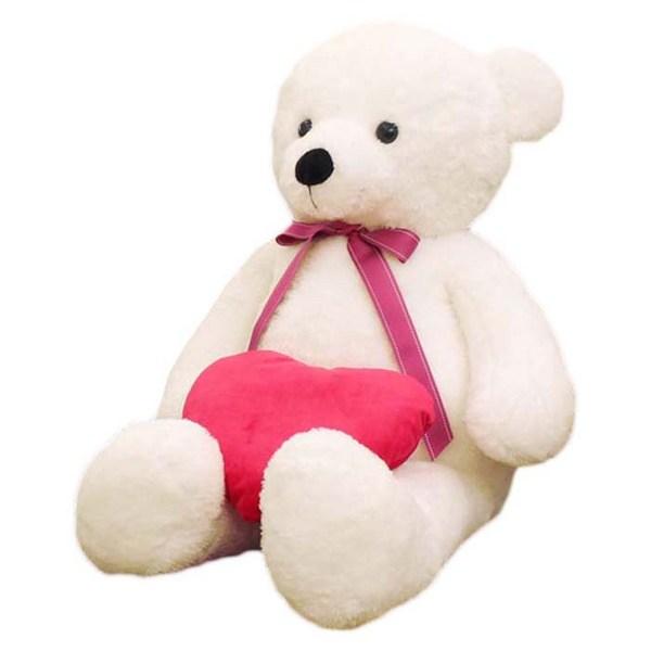 

Большая кукла Ivory Big Bear + подушка-сердечко, Слоновая кость (кукла-медведь), случайная доставка (сердечная подушка), 130см, Популярные игрушки для корейских детей